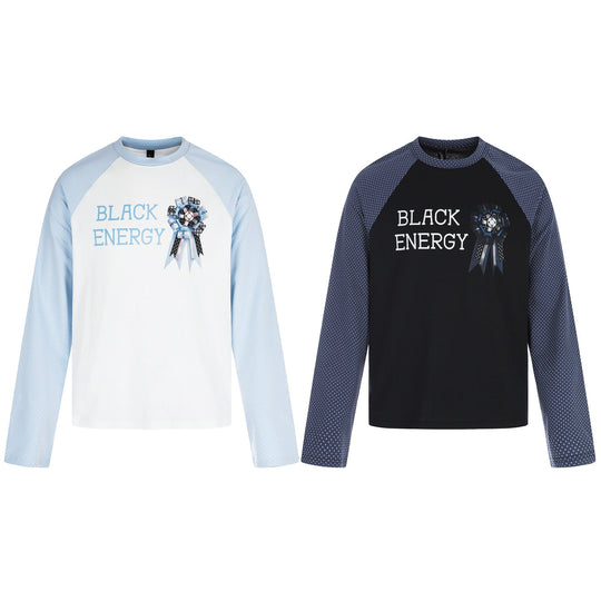 Damen Langarmshirt mit Raglanärmeln, dekorativem Schleifen-Print und weichem Baumwollmix Shop Nory
