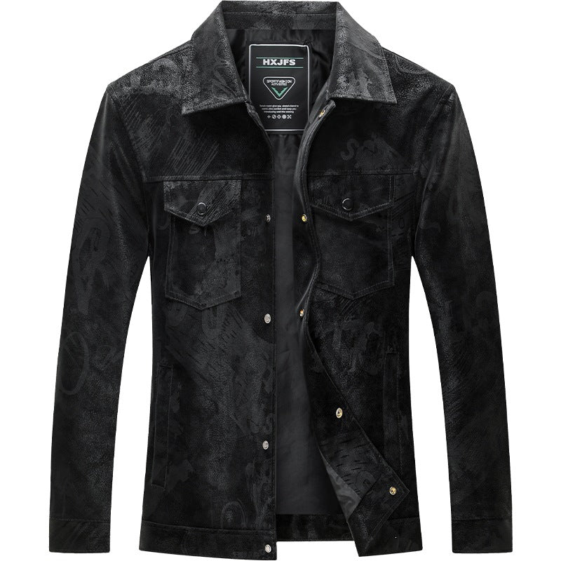 Herren Lässige Wildlederjacke Shop Nory