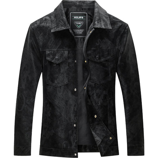 Herren Lässige Wildlederjacke Shop Nory