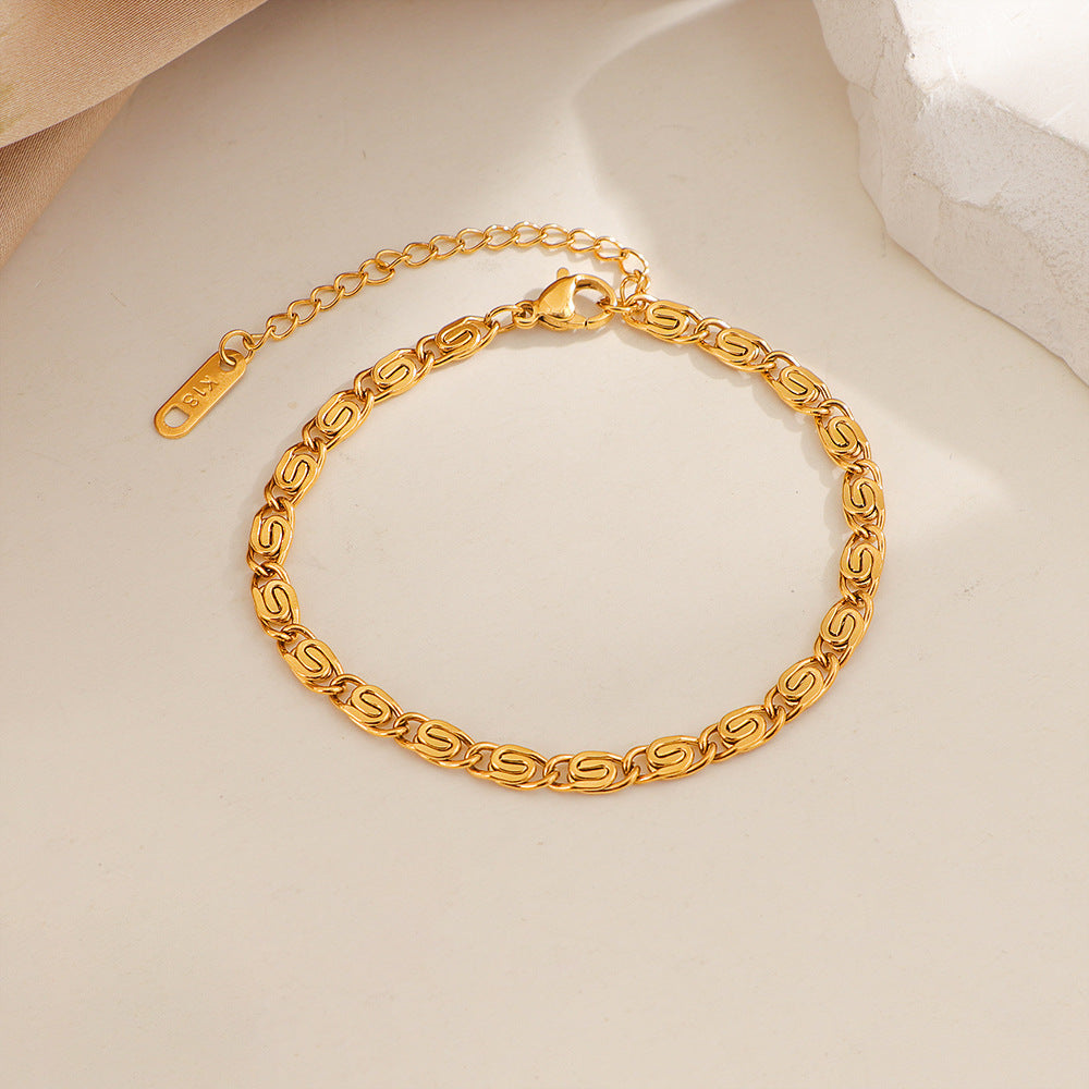Damen Luxuriöse Gliederkette Armband Shop Nory
