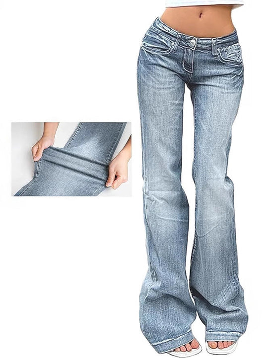 Damen Flared Jeans mit hohem Bund und Stretch