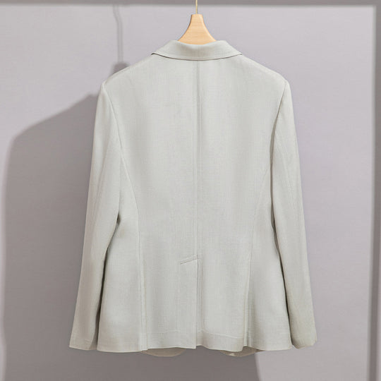 Damen Leichter strukturierter Ein-Knopf-Blazer mit figurformenden Abnähern und Pattentaschen Shop Nory