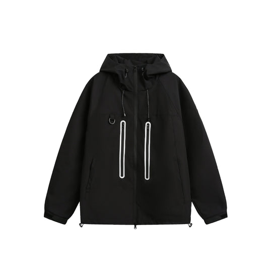 Damen Wasserdichte Parka-Jacke mit Kapuze und versiegelten Reißverschlüssen Shop Nory