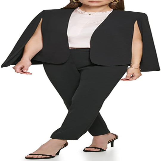 Damen Cape-Blazer-Set im Tailoring mit Cape-Ärmeln und schmaler Anzughose Shop Nory