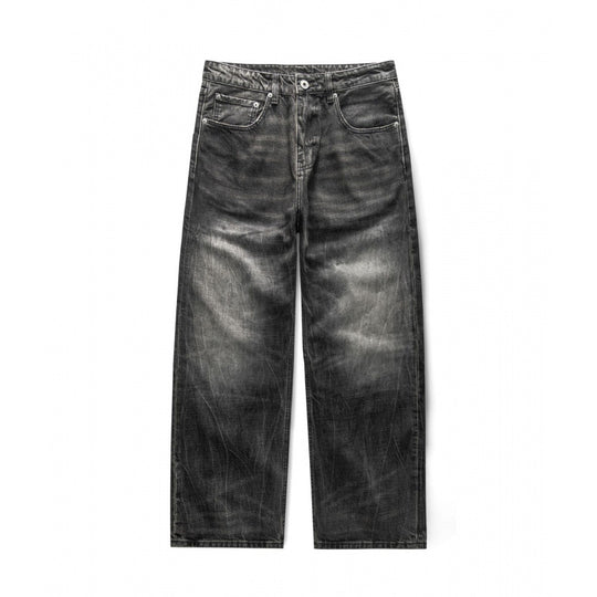 Herren Locker geschnittene Straight-Jeans im Workwear-Stil mit Used-Effekt Shop Nory