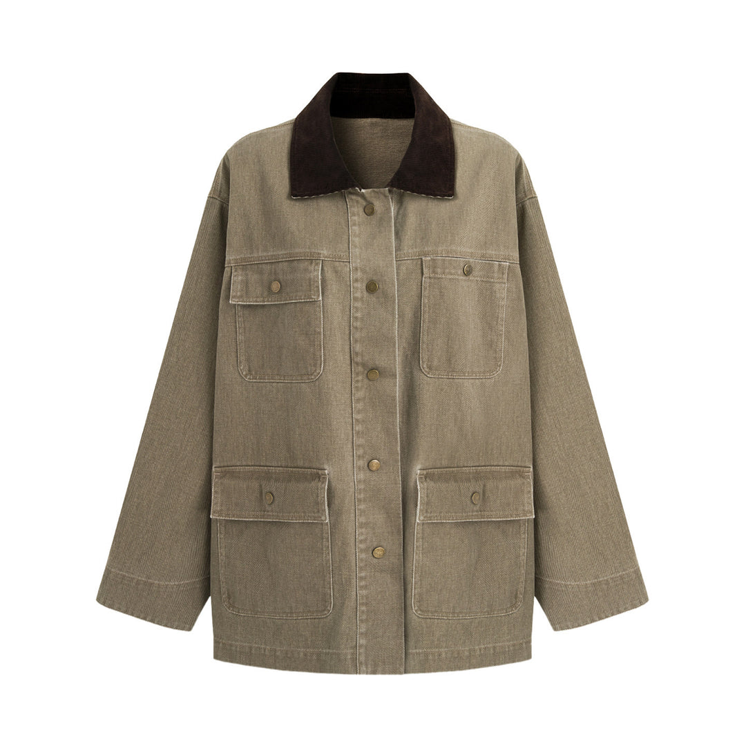 Damen lässige Utility-Jacke Shop Nory
