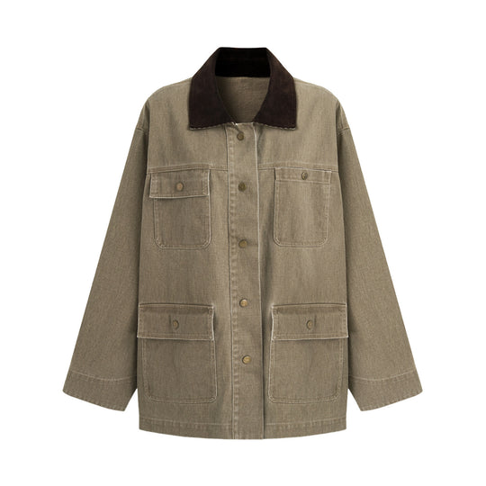 Damen lässige Utility-Jacke Shop Nory