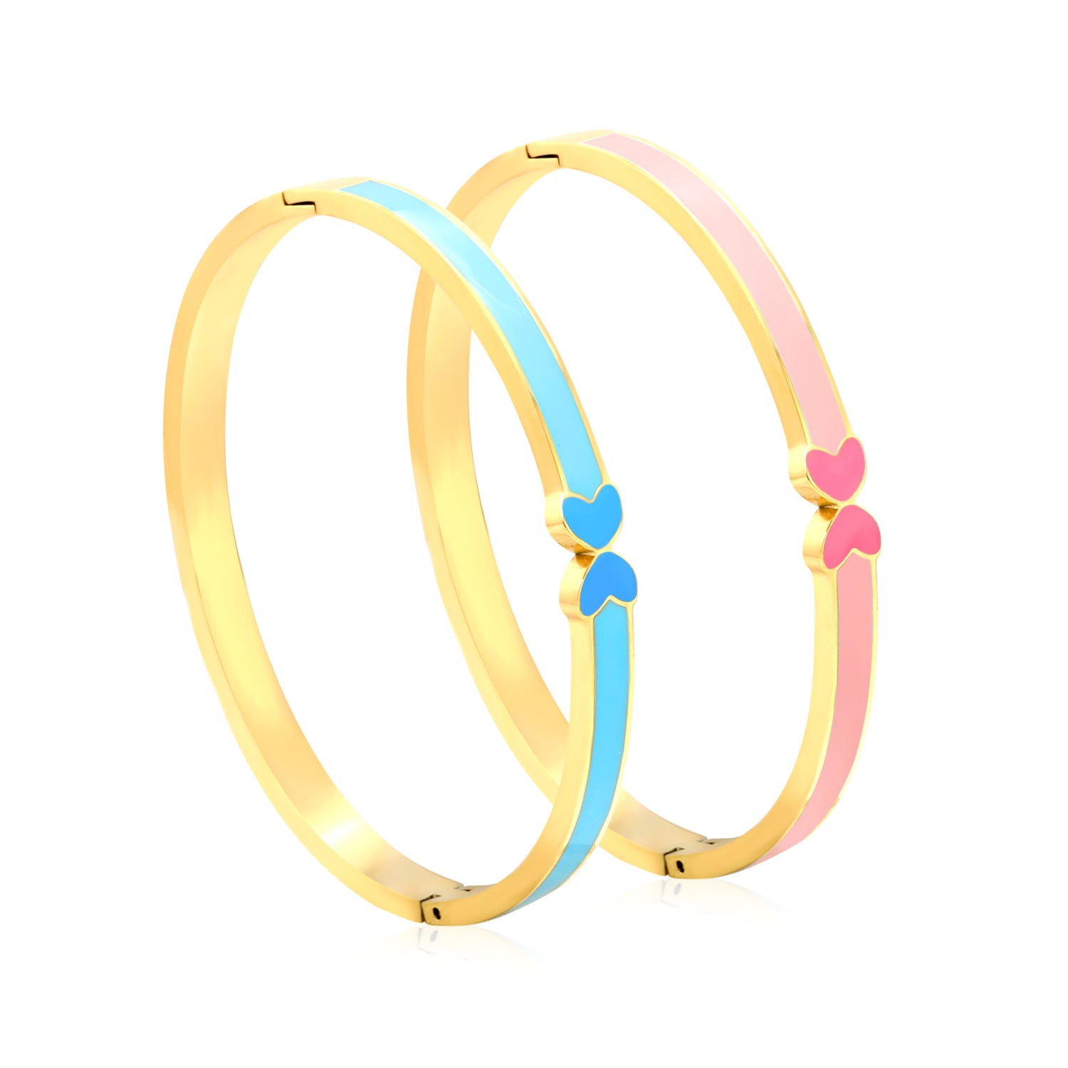 Damen Armreif mit elegantem blauem Herzdesign Shop Nory