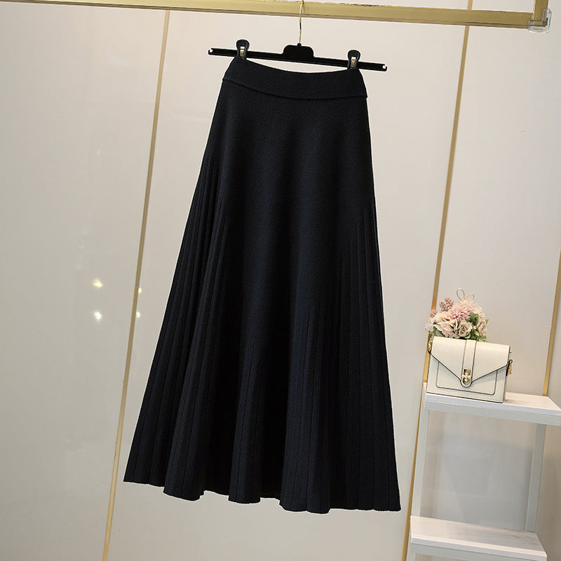 Damen Plissierter Wickelrock Shop Nory