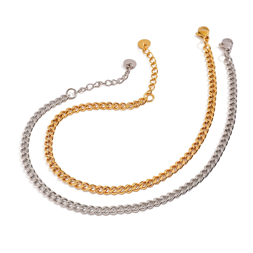 Damen Edelstahl Fußkette mit hochwertiger Gliederstruktur Shop Nory
