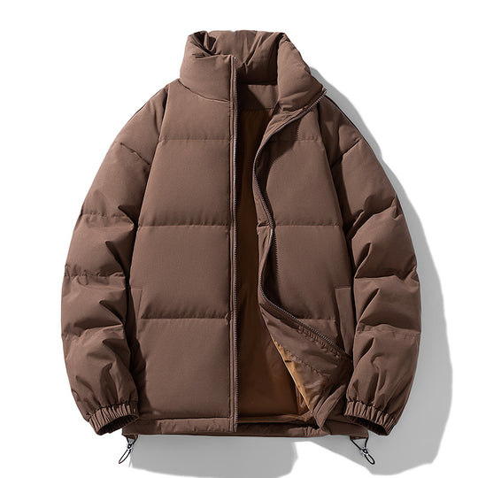 Herren Gepolsterte Pufferjacke mit hohem Stehkragen, winddichter Außenlage und verstellbarem Kordelzugsaum Shop Nory