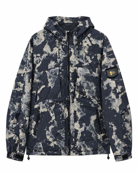 Herren Technische Camouflage-Outdoorjacke mit Kapuze, Ripstop und Multifunktionstaschen Shop Nory
