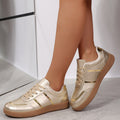 Damen Sportliche Sneakers mit schimmernden Akzenten und rutschfester Laufsohle