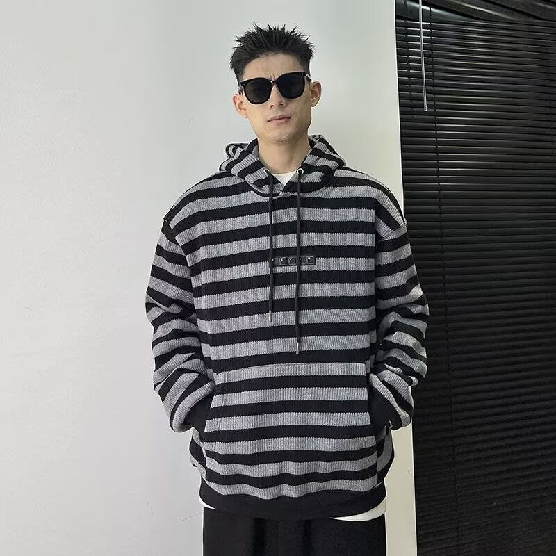 Herren Modischer Hoodie mit Streifenmuster Shop Nory