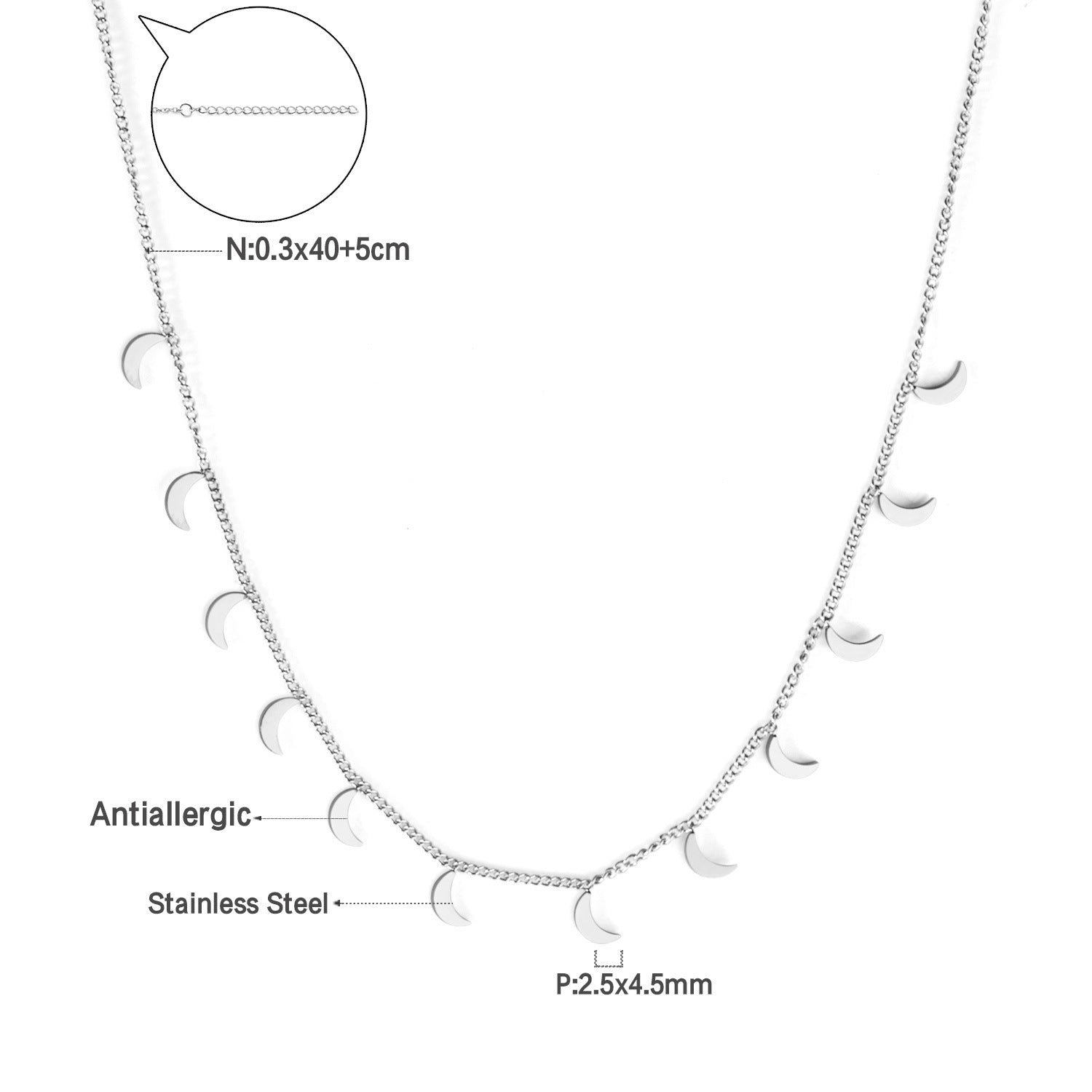 Damen elegante Goldplattierte Halskette mit geometrischen Anhängern Shop Nory