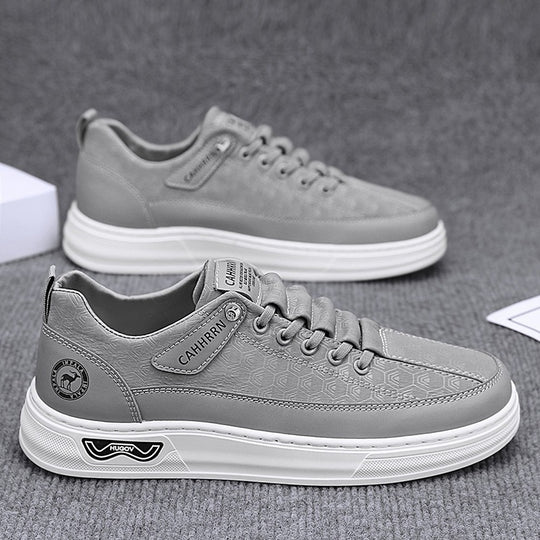 Herren Lässige Low-Top Sneaker mit geprägter Wabenstruktur und dämpfender Plateausohle Shopy Nory