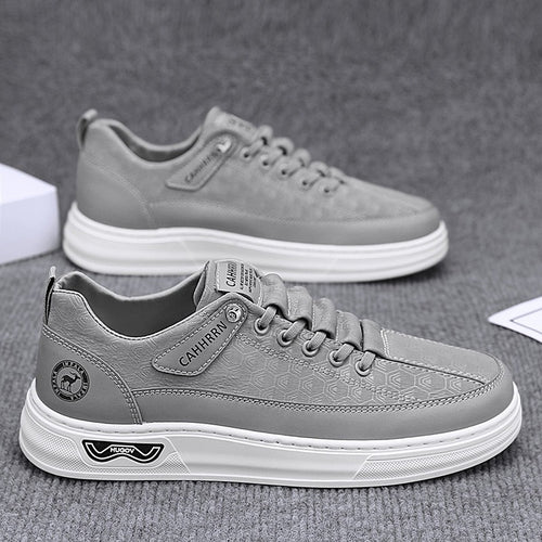 Herren Lässige Low-Top Sneaker mit geprägter Wabenstruktur und dämpfender Plateausohle Shopy Nory