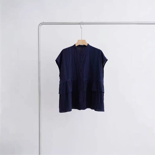 Damen Modische Bluse mit Rüschendetails Shop Nory