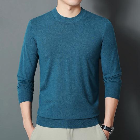 Herren Feiner Rundhalspullover aus Feinstrick mit schmaler Silhouette Shop Nory