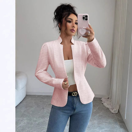 Damen Elegante und zeitlose Blazerjacke