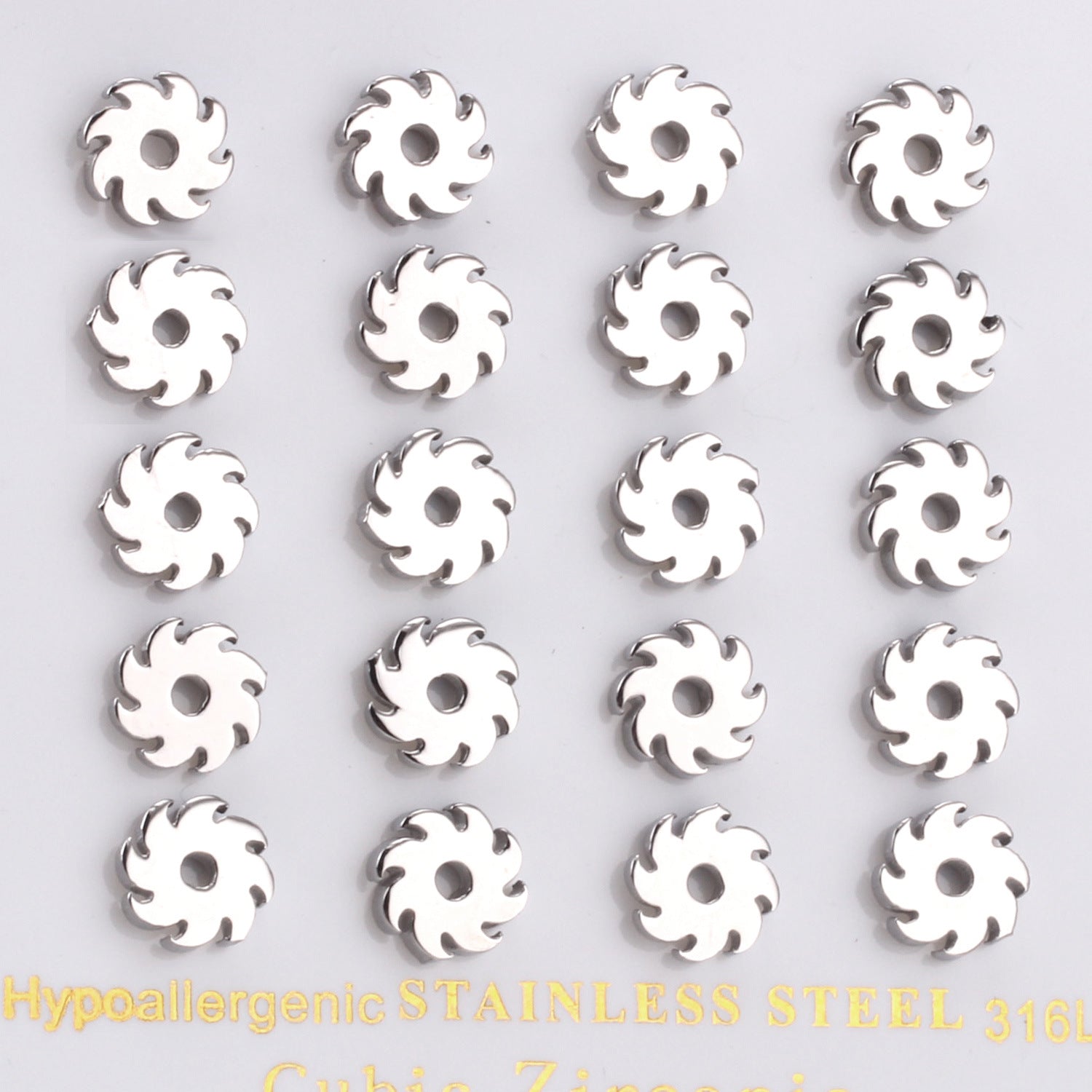 Damen Edelstahl Ohrringe mit stylischem Spiral-Design Shop Nory