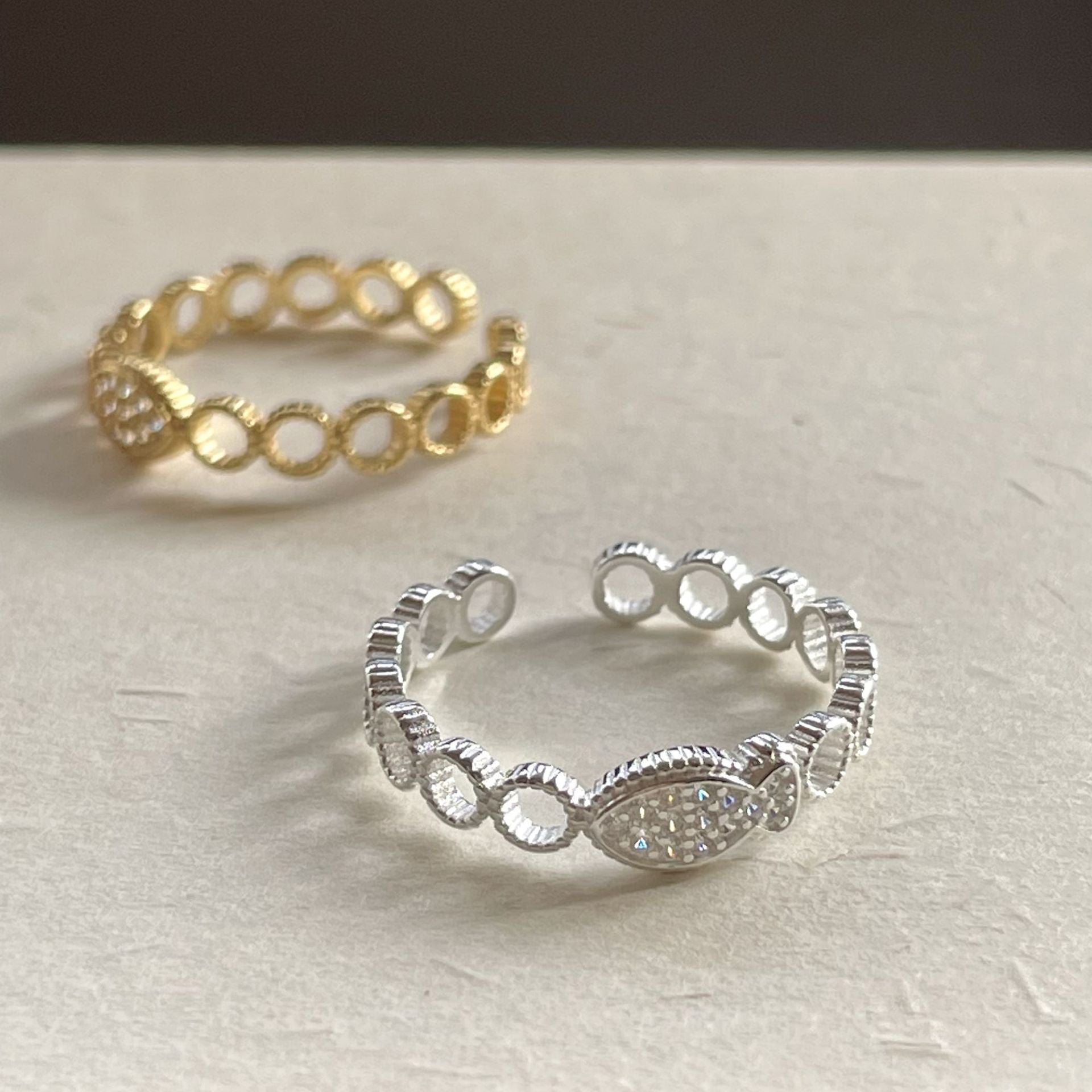 925 Sterling Silber Zirkon Fisch Offene Ringe 925 Sterling Silber Ringe | Shop Nory