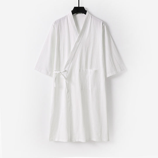 Damen Kimono-Wickelkleid mit Bindegürtel und aufgesetzten Taschen Shop Nory