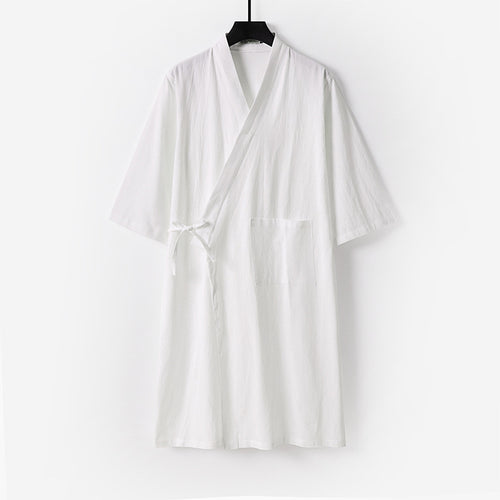 Damen Kimono-Wickelkleid mit Bindegürtel und aufgesetzten Taschen Shop Nory