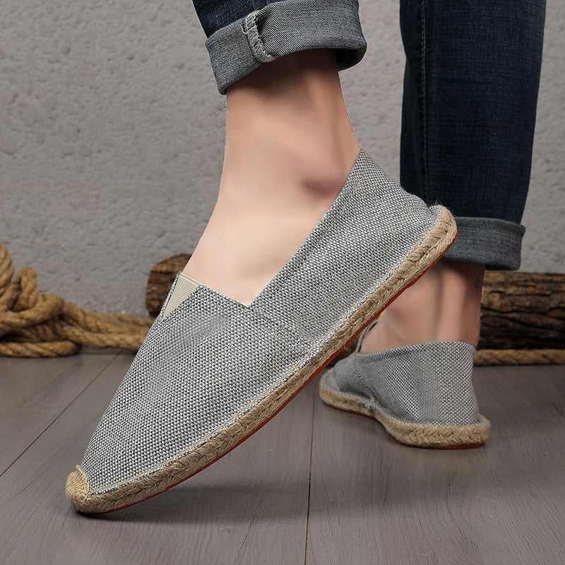 Damen Leichte Espadrille-Slip-On aus gewebtem Canvas mit Jute-Umrandung Shop Nory