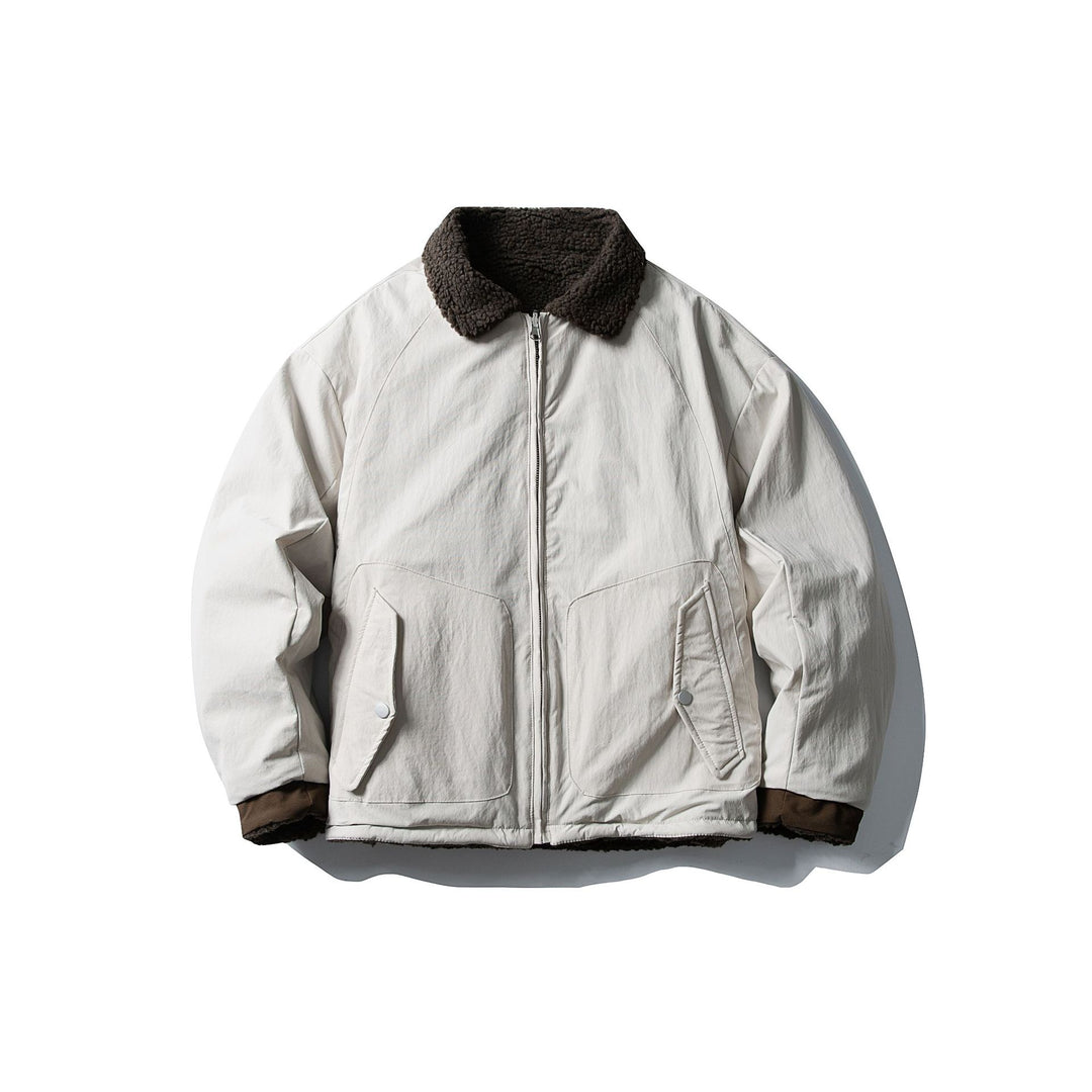 Herren Kurz geschnittener Isolations‑Blouson mit Sherpa‑Kragen und Klappentaschen Shop Nory