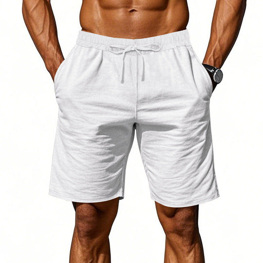 Herren nan lässige Baumwollmix Freizeitshorts mit elastischem Bund und Seitentaschen