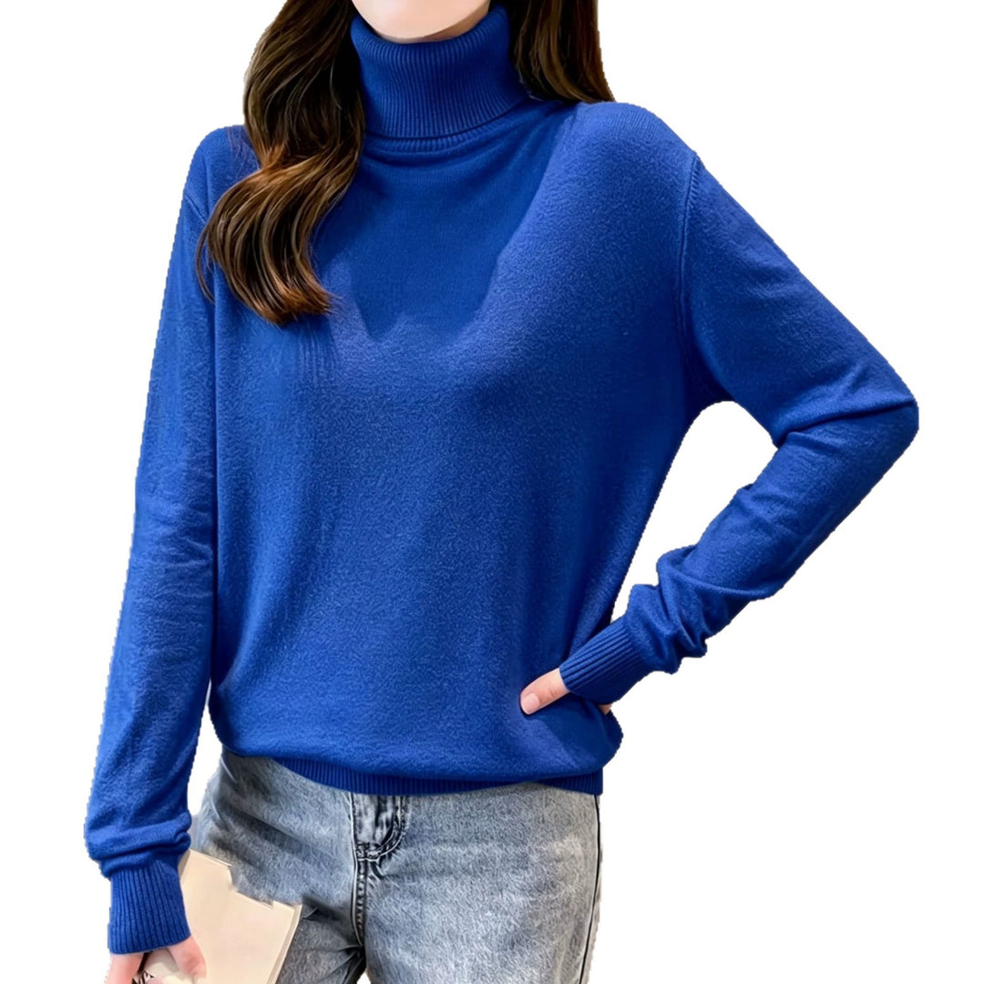 Damen Rollkragenpullover mit überschnittener Passform und gerippten Bündchen Shop Nory