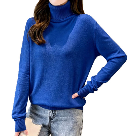 Damen Rollkragenpullover mit überschnittener Passform und gerippten Bündchen Shop Nory