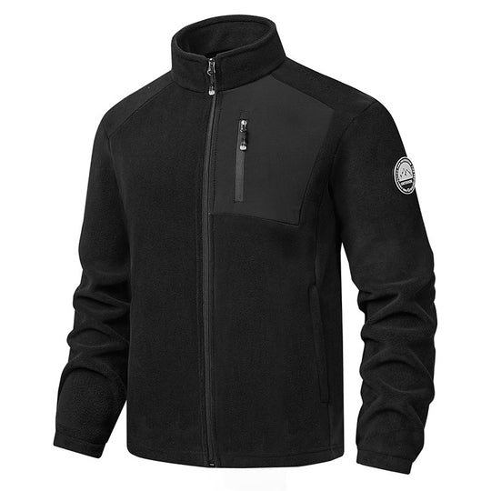 Herren Bequeme Fleecejacke mit Stehkragen Shop Nory