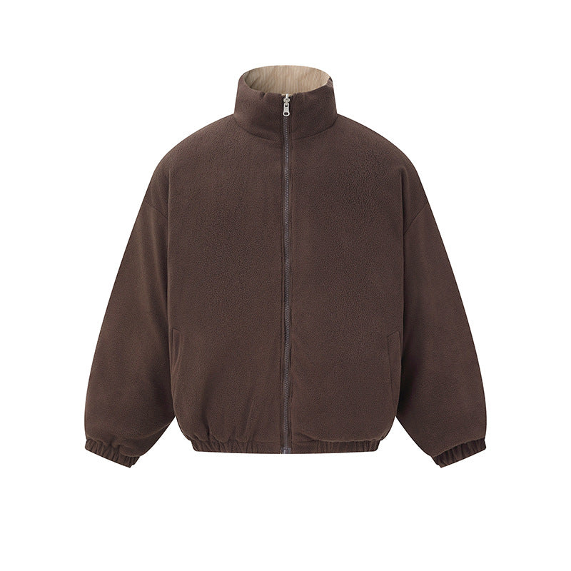 Unisex Wendbare Boxy-Jacke mit gesteppter Außen- und Fleece-Innenseite Shop Nory