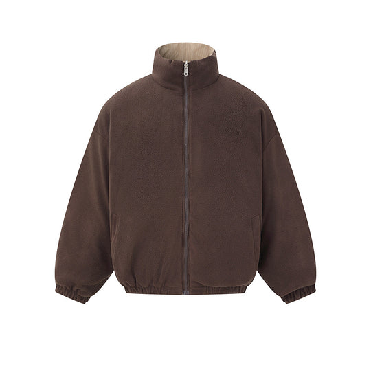 Unisex Wendbare Boxy-Jacke mit gesteppter Außen- und Fleece-Innenseite Shop Nory