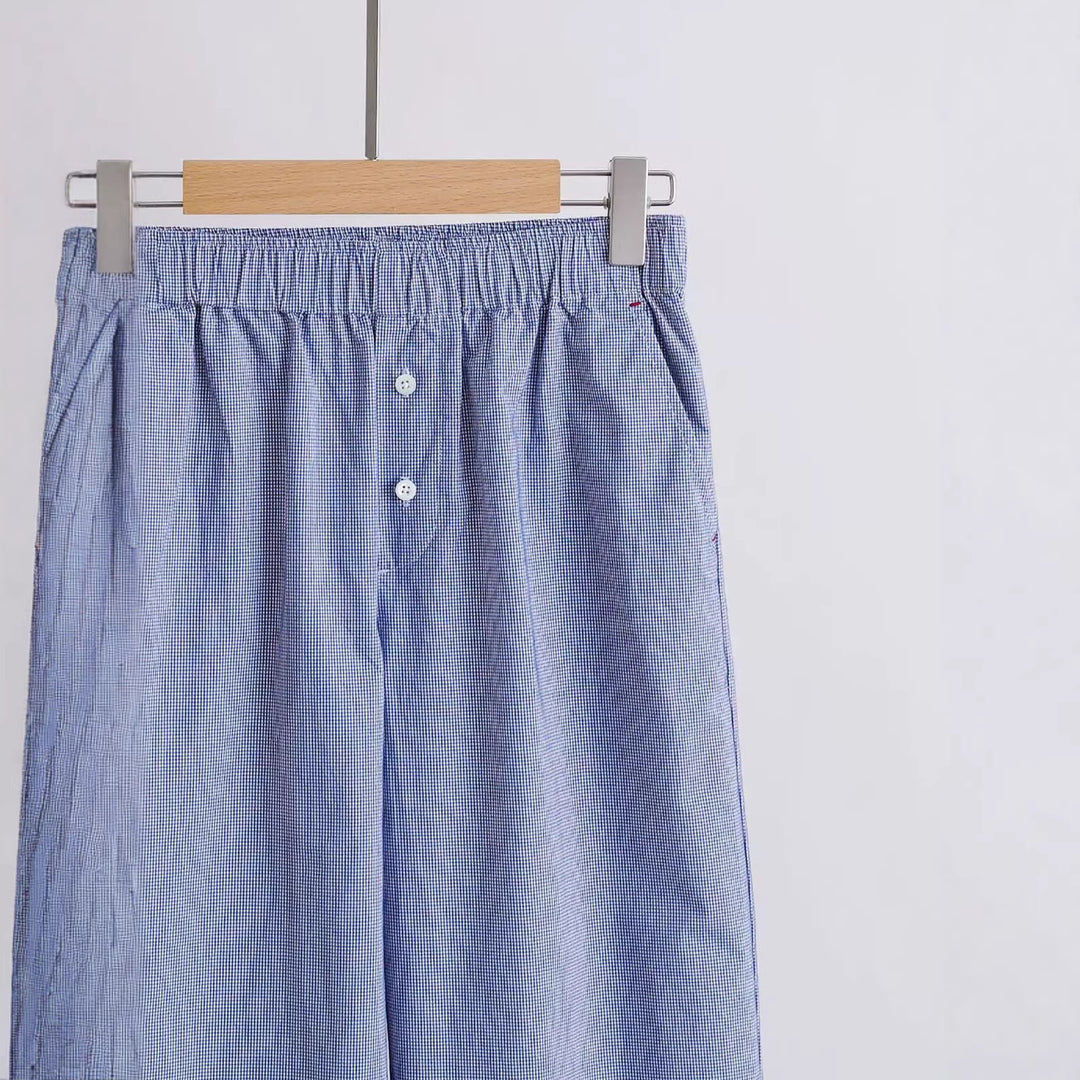 Damen Weit geschnittene Baumwollhose Shop Nory