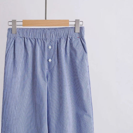 Damen Weit geschnittene Baumwollhose Shop Nory
