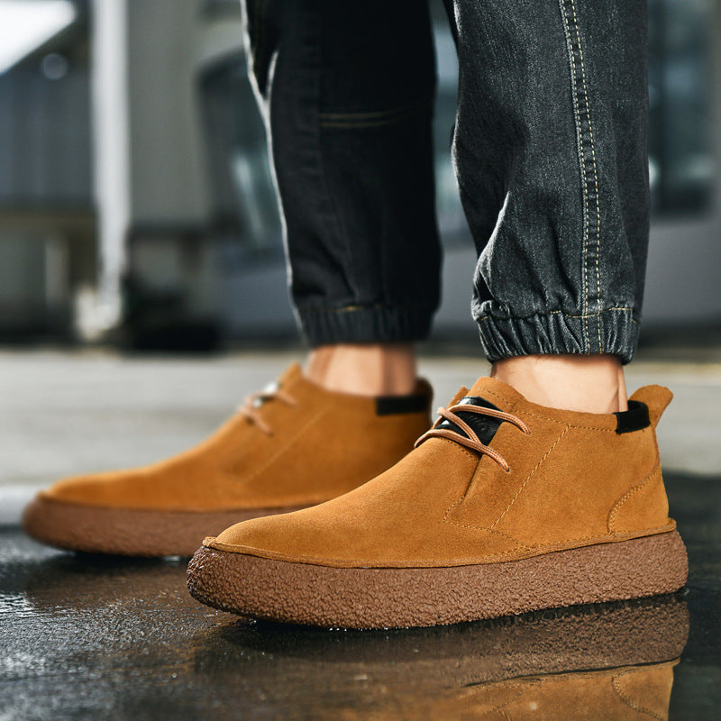 Herren Bequeme Chukka-Stiefel mit rutschfester Sohle und atmungsaktivem Design Shopnory