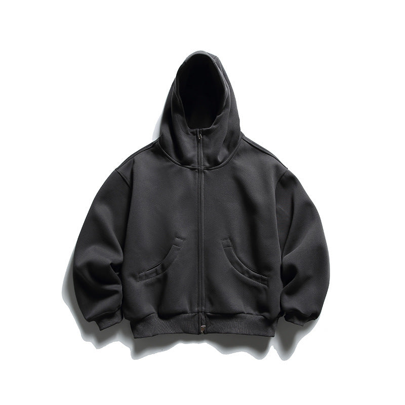 Unisex Oversize Zip-Hoodie mit hohem Kragen und Kängurutaschen Shop Nory