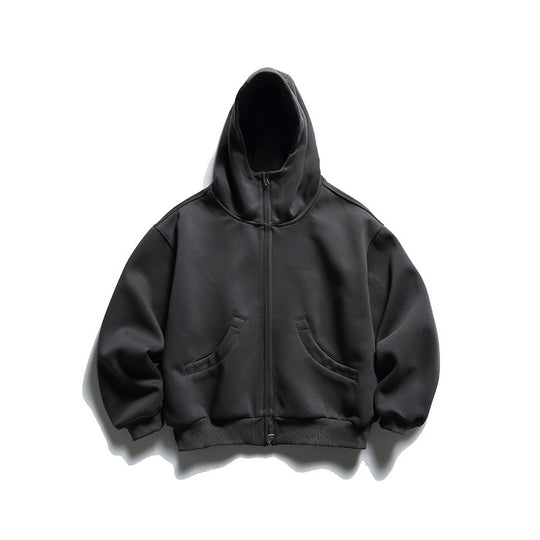 Unisex Oversize Zip-Hoodie mit hohem Kragen und Kängurutaschen Shop Nory