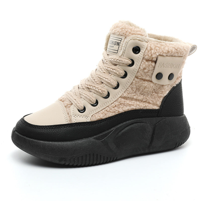 Damen High-Top Sneakers mit isolierendem Innenfutter und rutschfester Sohle