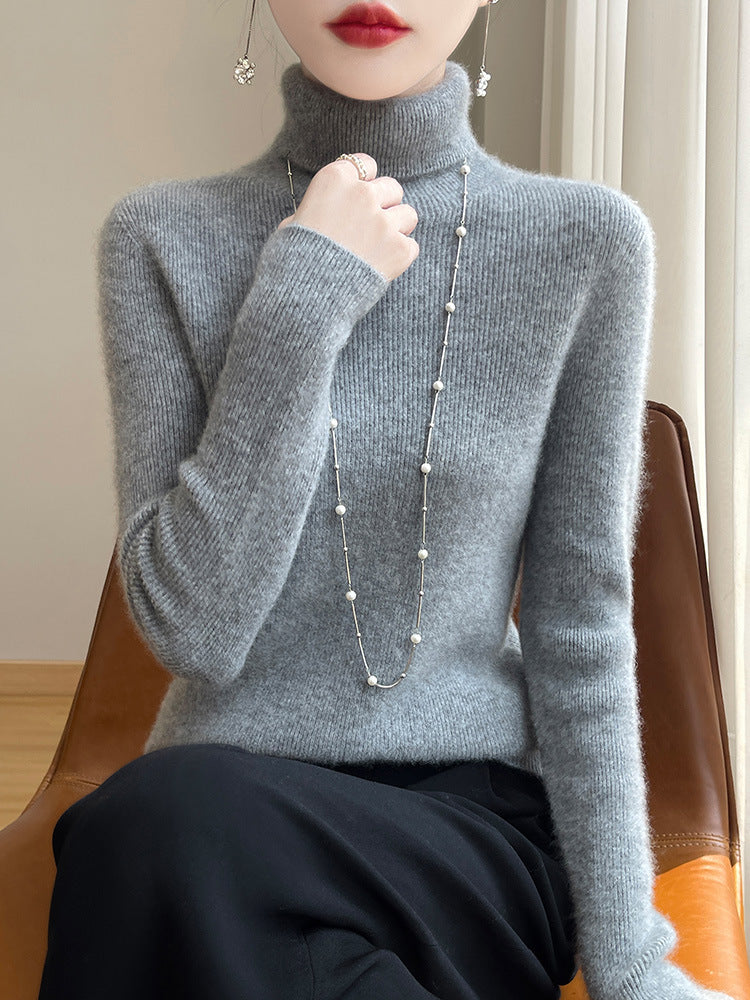 Damen Schmal geschnittener Feinstrick-Rollkragenpullover mit extrafeinem Flauschfinish Shop Nory