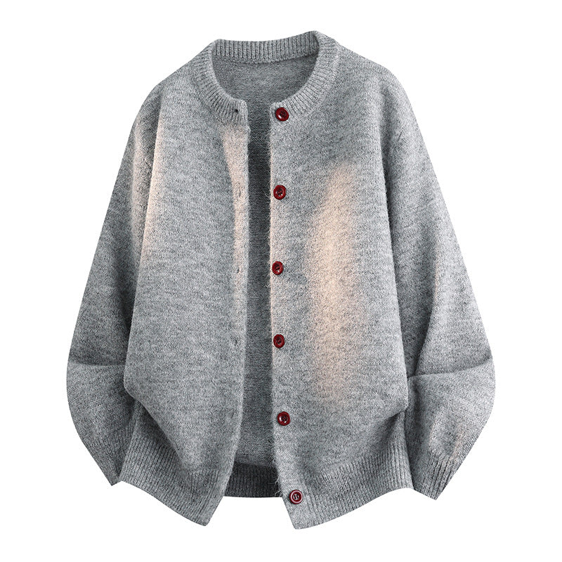Damen Komfortable Strickjacke mit Knopfleiste Shop Nory