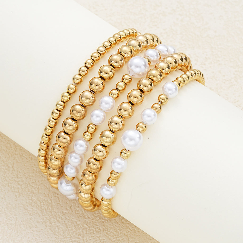 Damen-Armband-Set mit eleganten, filigranen Kugeln Shop Nory