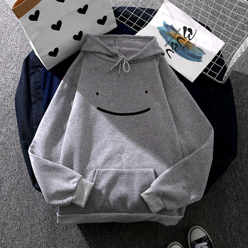 Unisex nan oversized Kapuzenpullover mit minimalistischem Frontprint und Kängurutasche Shop Nory