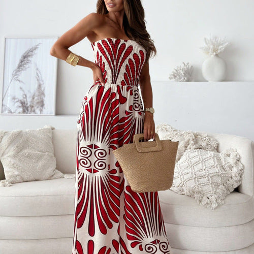 Damen Sommer Jumpsuit mit floralem Design