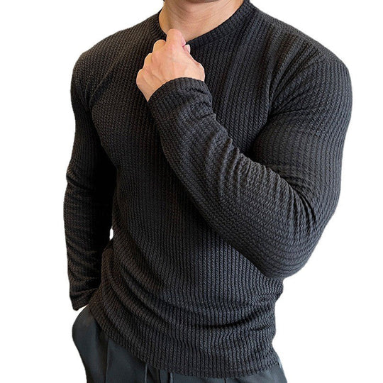 Herren Langarmshirt mit strukturiertem GewShopnorye
