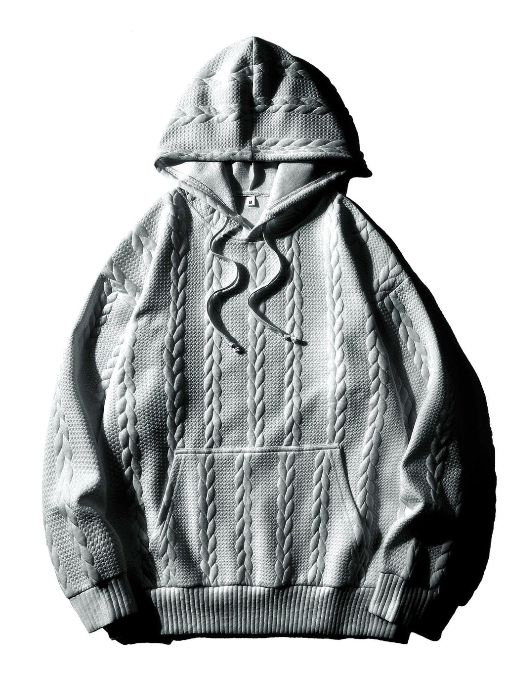 Herren Kapuzenpullover mit strukturiertem Muster Shopnory