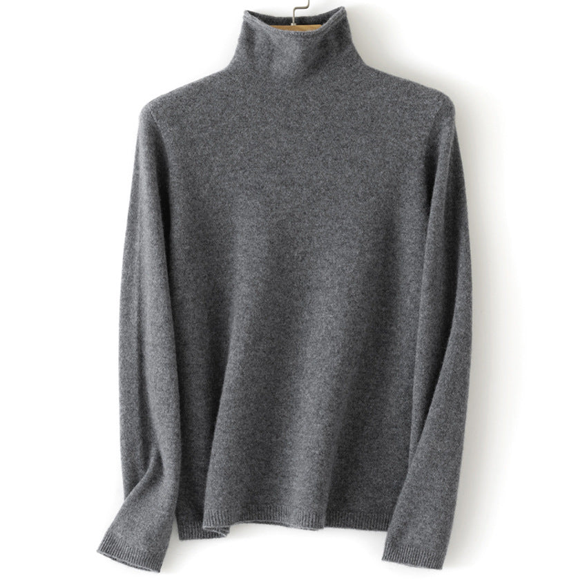 Damen Feinstrick Rollkragenpullover aus Kaschmirmischung leicht oversized Shop Nory